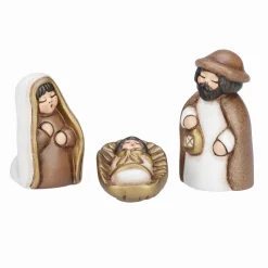 THUN Set capanna con stella cometa e Sacra Famiglia con Gesù, Giuseppe e Maria bianco* Presepe