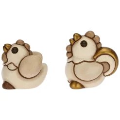 THUN Set Gallo e Gallina in ceramica Presepe Classico* Presepe