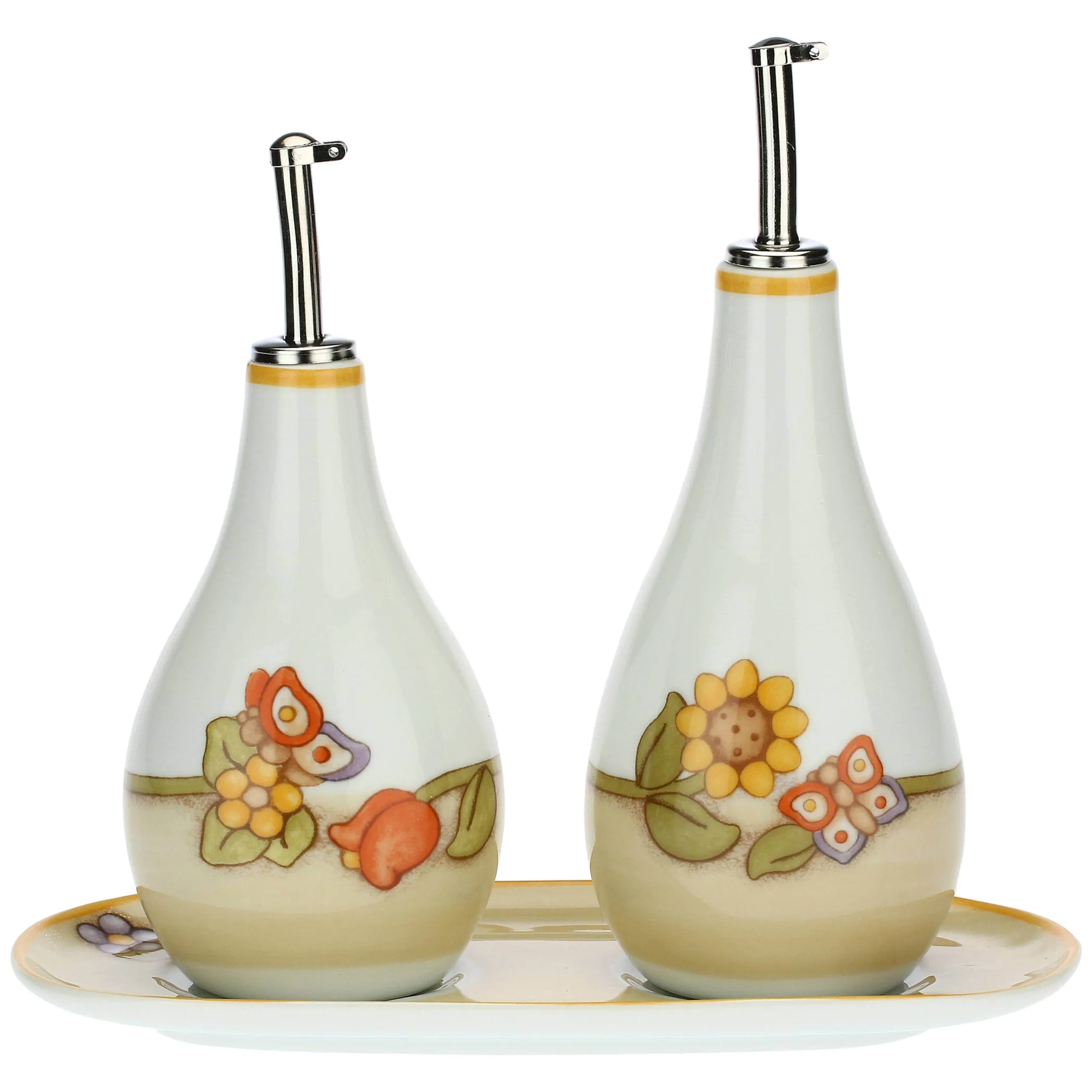 THUN Set olio e aceto Country con vassoietto* Country|Set Sale/Pepe E Olio/Aceto