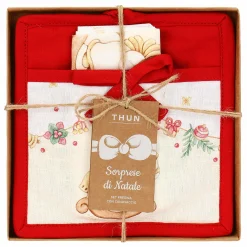 THUN Set presina e canovaccio Sorprese di Natale* Tovaglie Runner E Altro Tessile|Accessori Natalizi Per La Tavola
