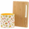 THUN Set tagliere in legno, coltello e sacchetto porta pane Happy Country* Altri Complementi Per La Tavola