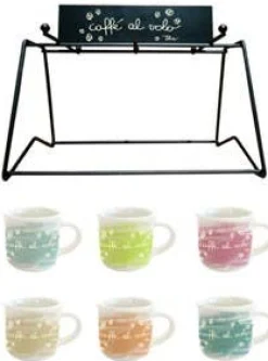 THUN Set tazzine in vetro con espositore x Caffitaly* Set Tazzine E Tazze