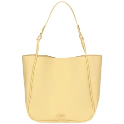 THUN Shopper in ecopelle con pochette interna, gialla* Borse, Portafogli E Trousse