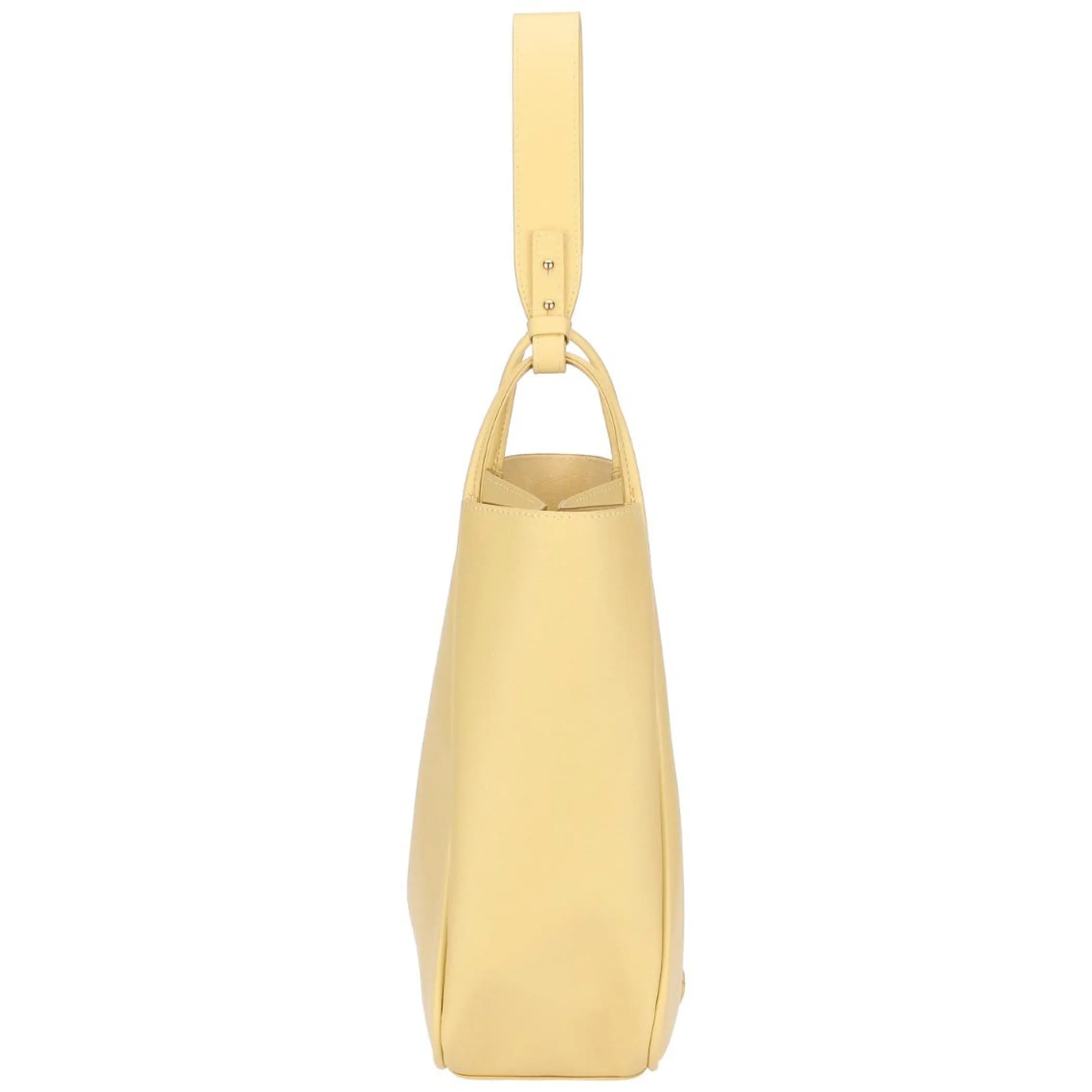 THUN Shopper in ecopelle con pochette interna, gialla* Borse, Portafogli E Trousse