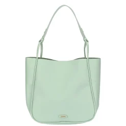 THUN Shopper in ecopelle con pochette interna, verde* Borse, Portafogli E Trousse