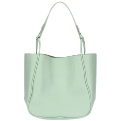 THUN Shopper in ecopelle con pochette interna, verde* Borse, Portafogli E Trousse