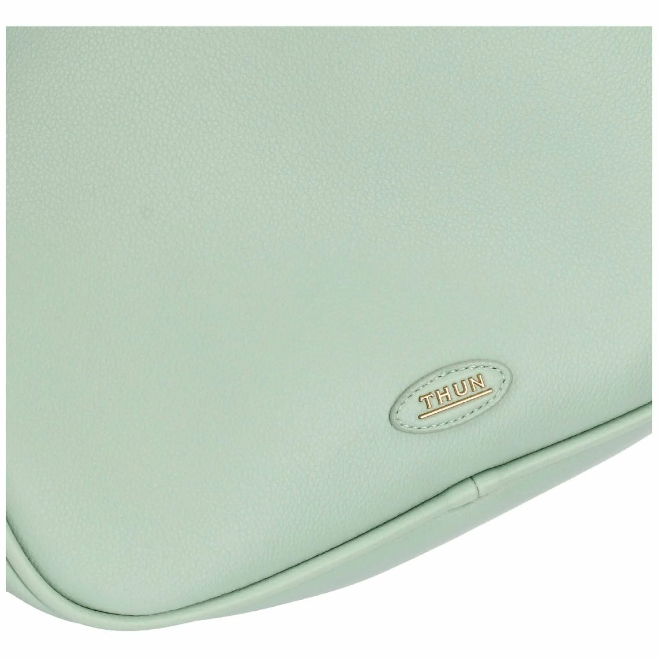 THUN Shopper in ecopelle con pochette interna, verde* Borse, Portafogli E Trousse