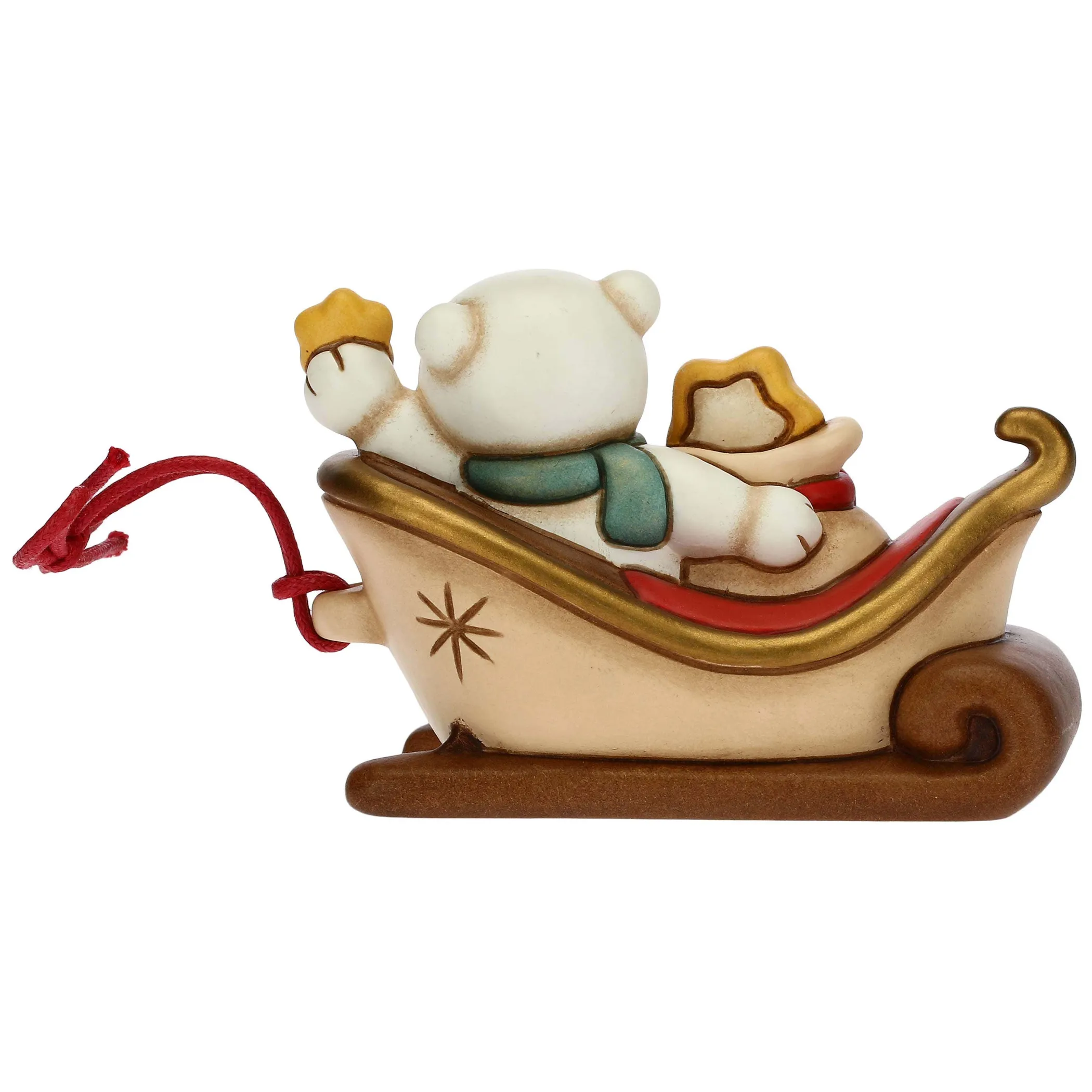 THUN Slitta Componibile 2020 con dolce orso polare Paul* Addobbi Natalizi