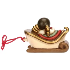 THUN Slitta componibile Angelo con arcobaleno in ceramica* Angelo|Addobbi Natalizi