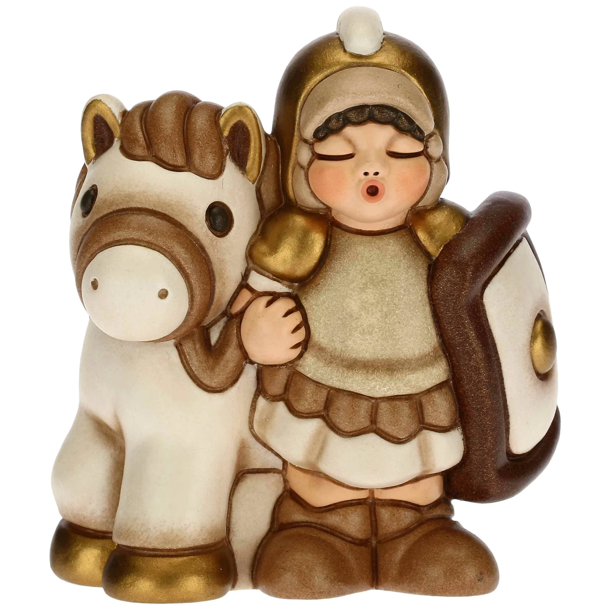THUN Soldato con cavallo Presepe Classico bianco* Presepe