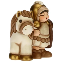 THUN Soldato con cavallo Presepe Classico bianco* Presepe