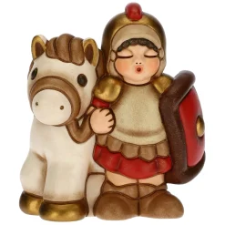 THUN Soldato con cavallo Presepe Classico rosso* Presepe