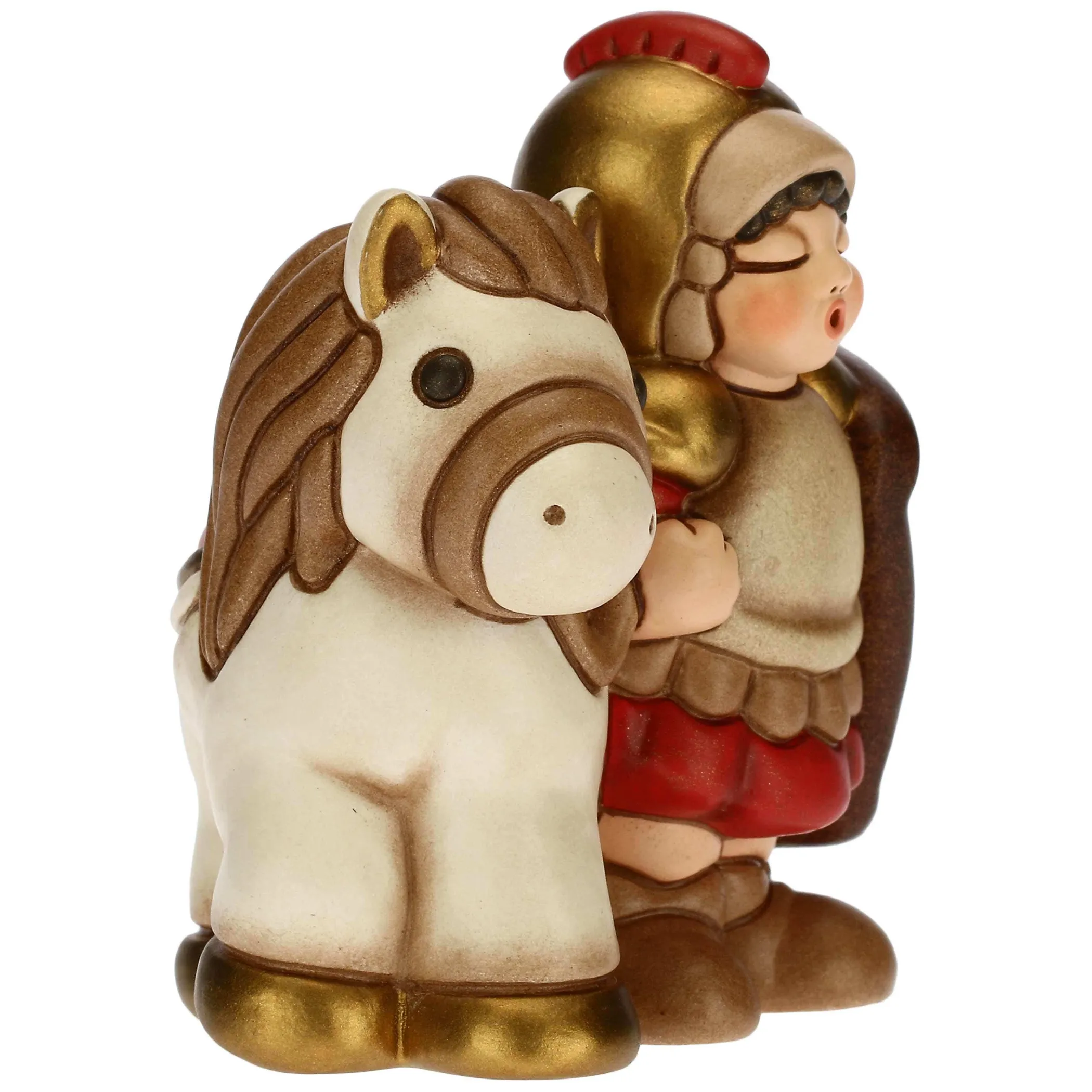 THUN Soldato con cavallo Presepe Classico rosso* Presepe