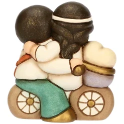 THUN Sposini in ceramica su bicicletta, piccoli* Bomboniere Anniversario|Bomboniere Matrimonio