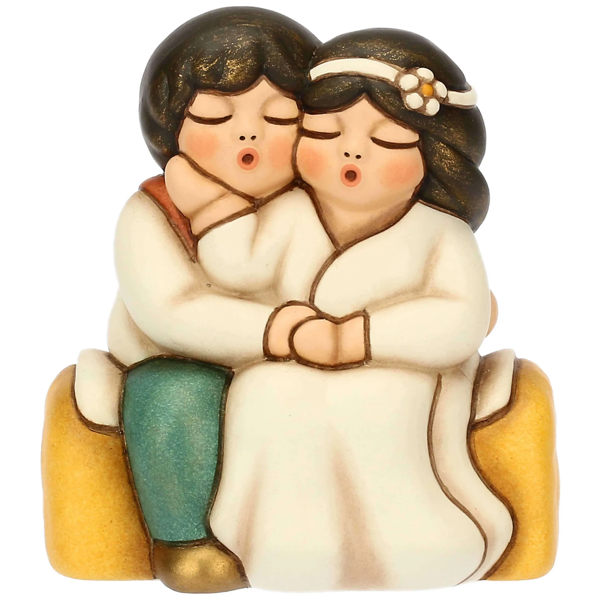 THUN Sposini in ceramica su paglia, piccoli* Bomboniere Anniversario|Bomboniere Matrimonio