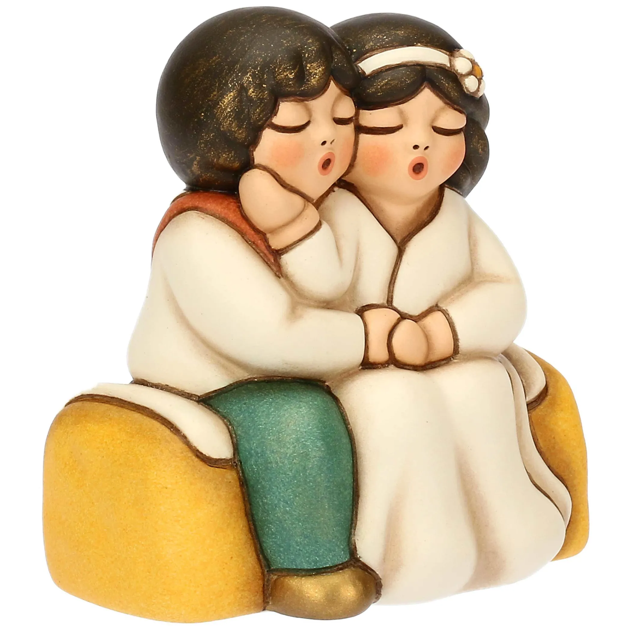 THUN Sposini in ceramica su paglia, piccoli* Bomboniere Anniversario|Bomboniere Matrimonio