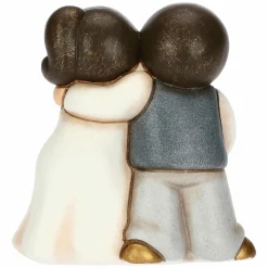 THUN Sposini in viaggio con cuore e valigia in ceramica, piccoli* Bomboniere Anniversario|Bomboniere Matrimonio