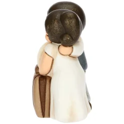 THUN Sposini in viaggio con cuore e valigia in ceramica, piccoli* Bomboniere Anniversario|Bomboniere Matrimonio