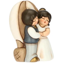 THUN Sposini viaggio in mongolfiera in ceramica, grandi* Bomboniere Anniversario|Bomboniere Matrimonio