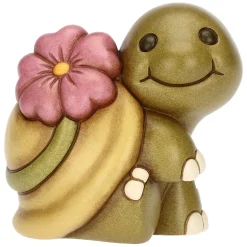 THUN Tartaruga Betta con fiore in ceramica media* Animali E Mini Animali|Figure