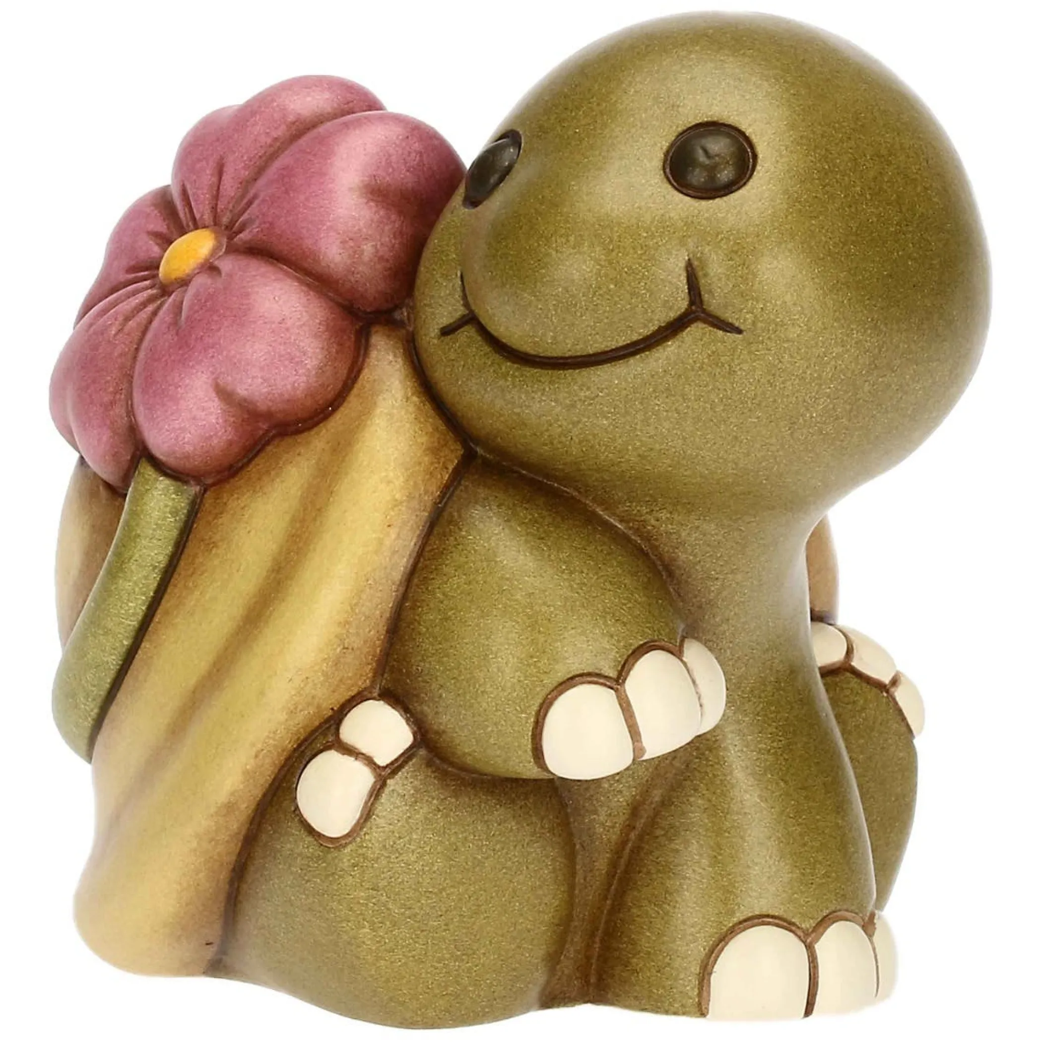 THUN Tartaruga Betta con fiore in ceramica media* Animali E Mini Animali|Figure