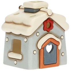 THUN Tealight casetta blu Regali d'inverno* Candele Porta Candele