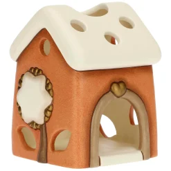 THUN Tealight casetta marrone Regali d'inverno* Candele Porta Candele