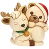 THUN Teddy a cavallo della Renna Robin in ceramica, maxi* Teddy|Addobbi Natalizi