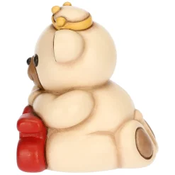 THUN Teddy Buon Anno 2025 in ceramica* Teddy|Addobbi Natalizi