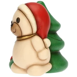 THUN Teddy con albero di Natale in ceramica, medio* Teddy|Addobbi Natalizi