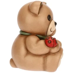 THUN Teddy con coccinella in ceramica, medio* Teddy|Figure In Ceramica