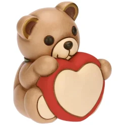THUN Teddy con cuore in ceramica, medio* Teddy|Figure