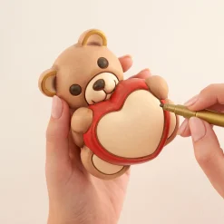 THUN Teddy con cuore in ceramica, medio* Teddy|Figure