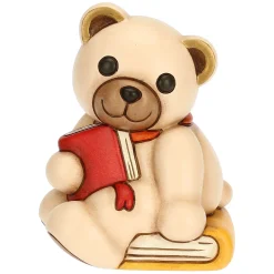 THUN Teddy con libro in ceramica* Figure|Animali E Mini Animali