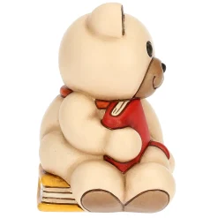 THUN Teddy con libro in ceramica* Figure|Animali E Mini Animali