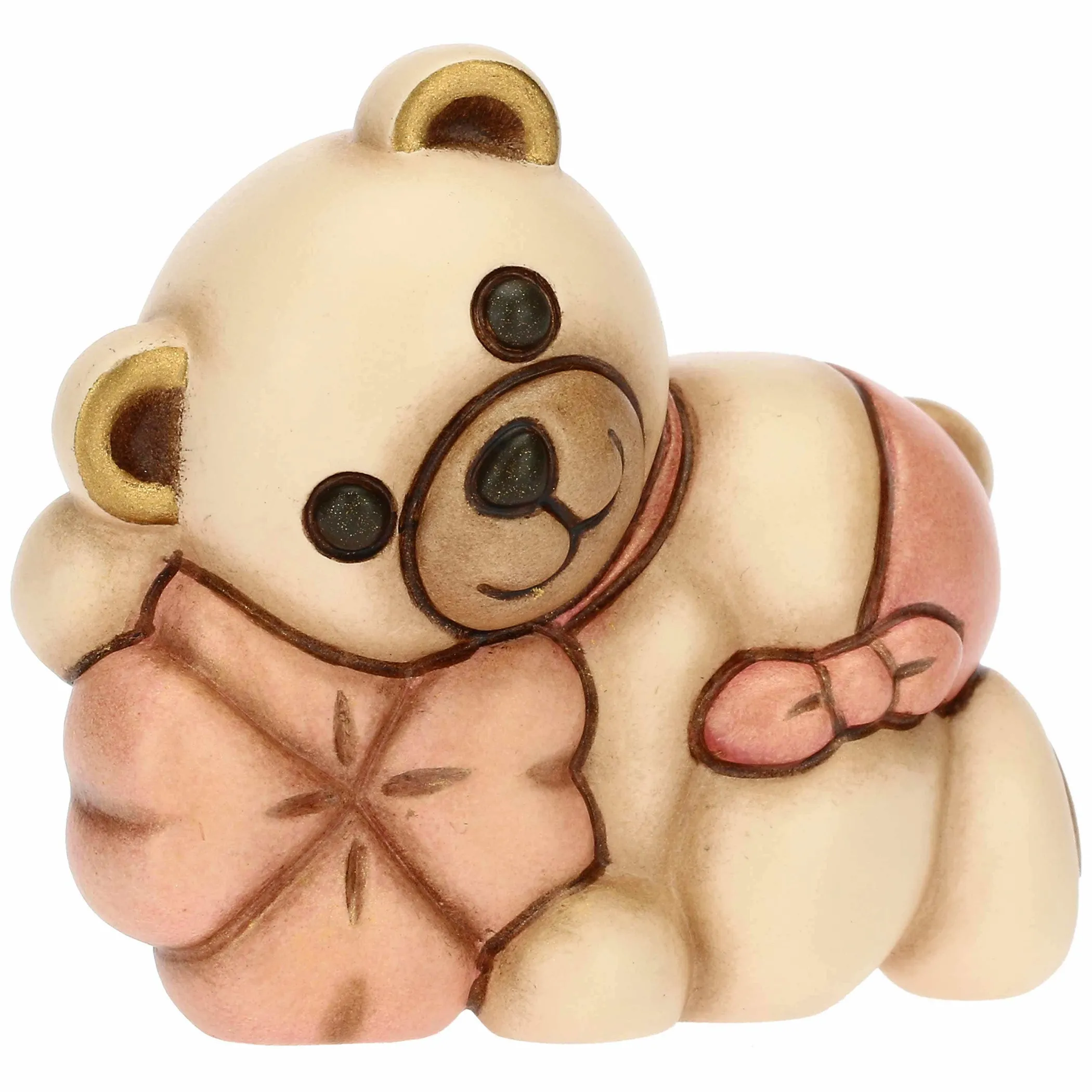 THUN Teddy con quadrifoglio Lei* Bomboniere Battesimo|Bomboniere Nascita