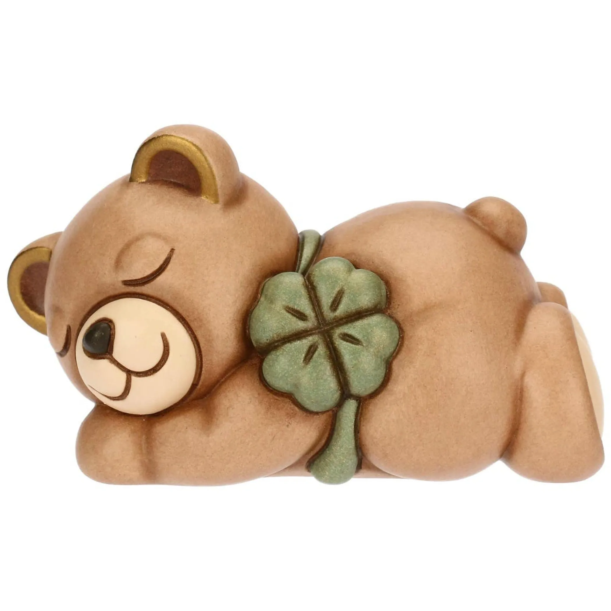 THUN Teddy con quadrifoglio, piccolo* Teddy|Figure In Ceramica