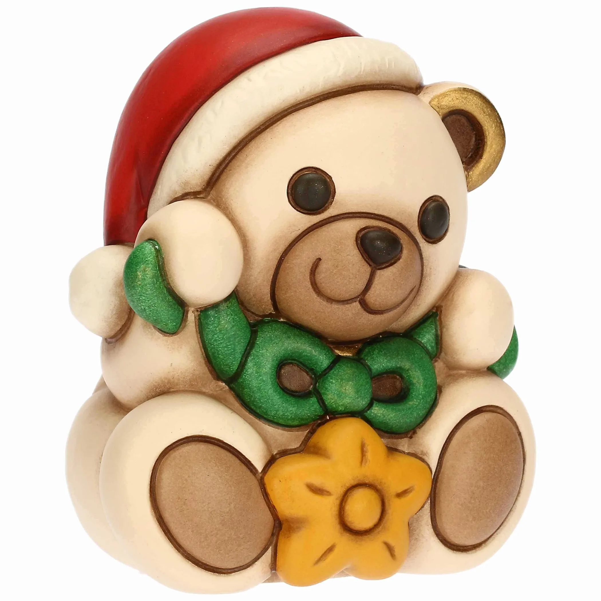 THUN Teddy con stella in ceramica, piccolo* Teddy|Addobbi Natalizi