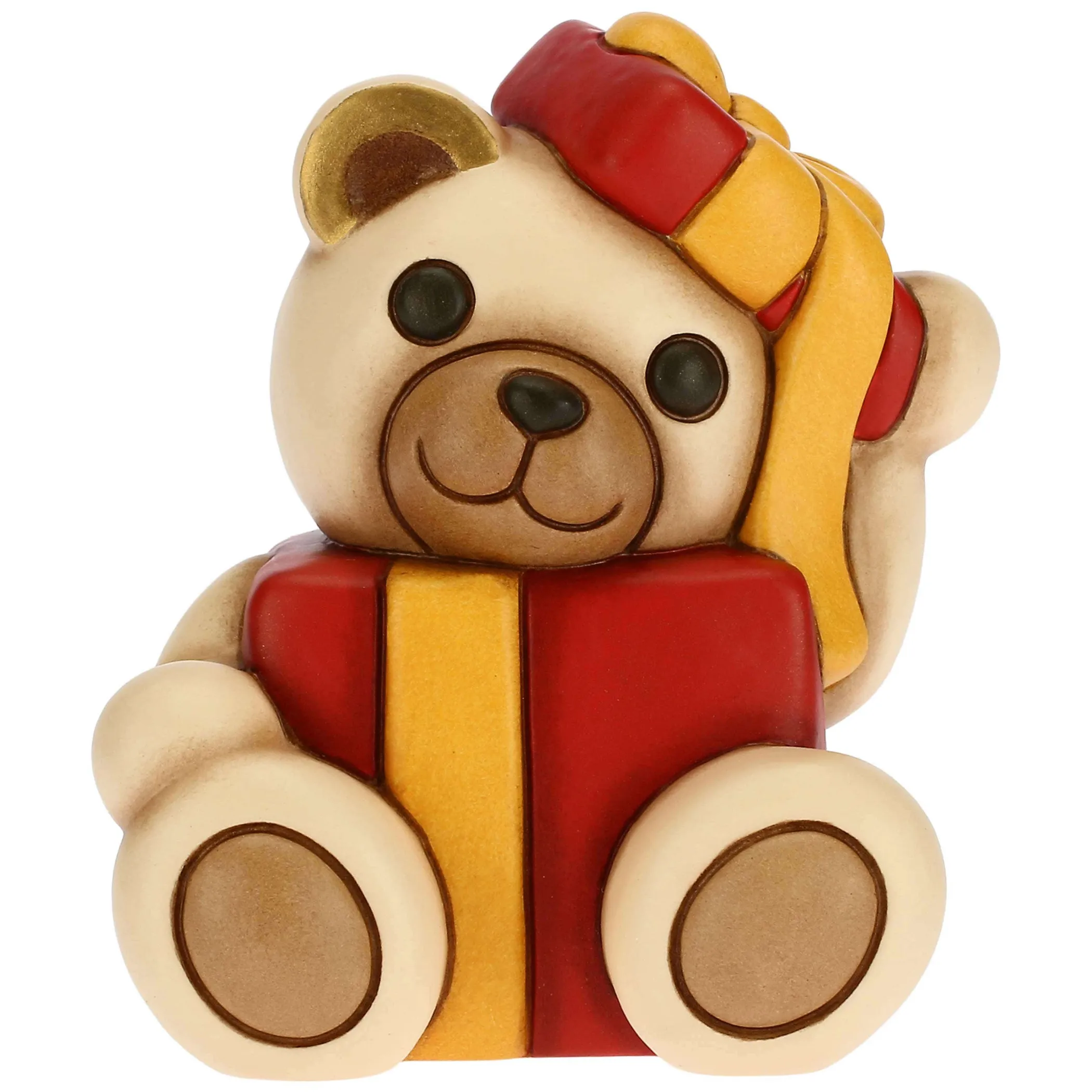 THUN Teddy giocherellone nel pacchetto e scatola in latta piccolo* Teddy|Addobbi Natalizi