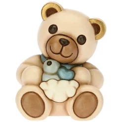 THUN Teddy Lui medio* Bomboniere Nascita|Figure In Ceramica