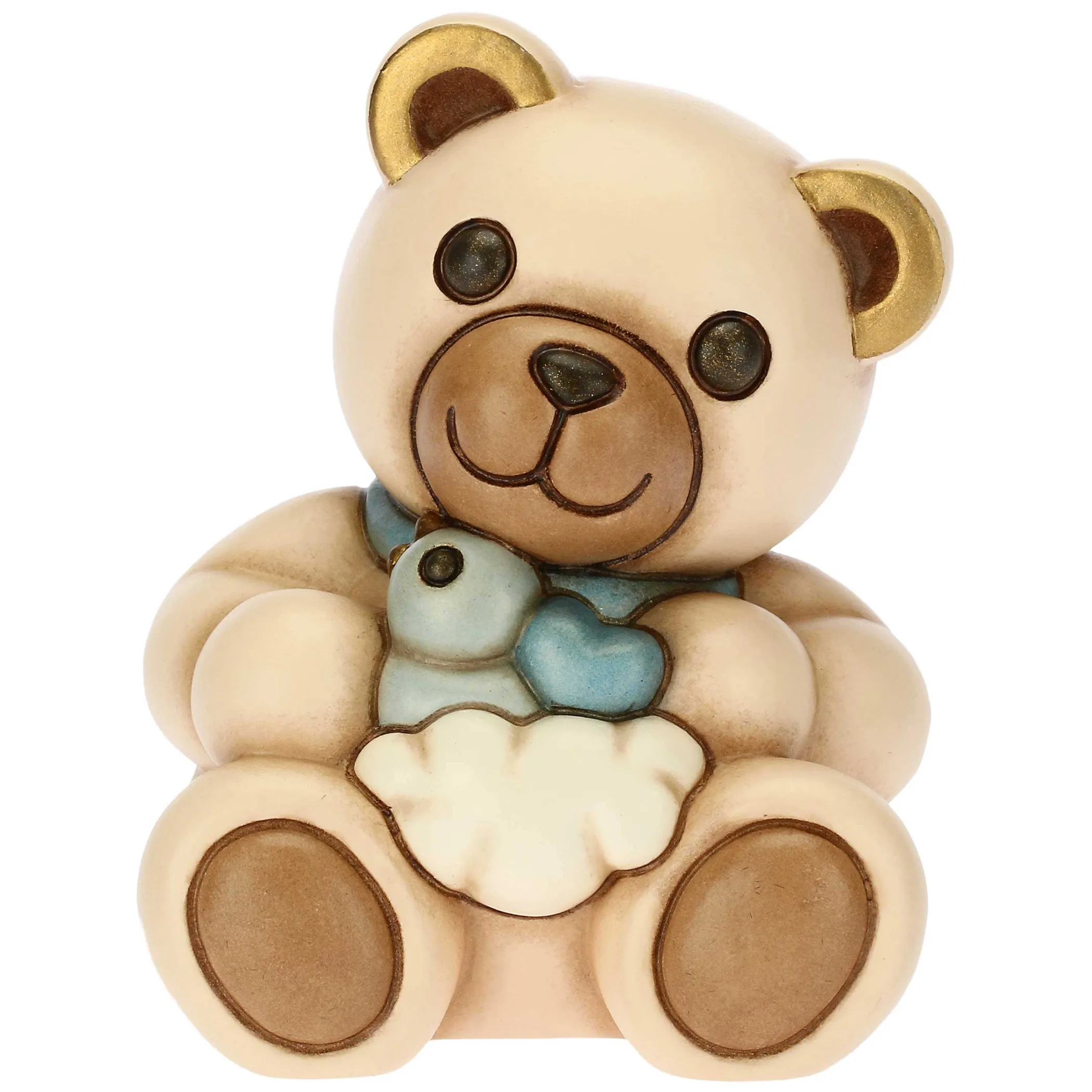 THUN Teddy Lui medio* Bomboniere Nascita|Figure In Ceramica