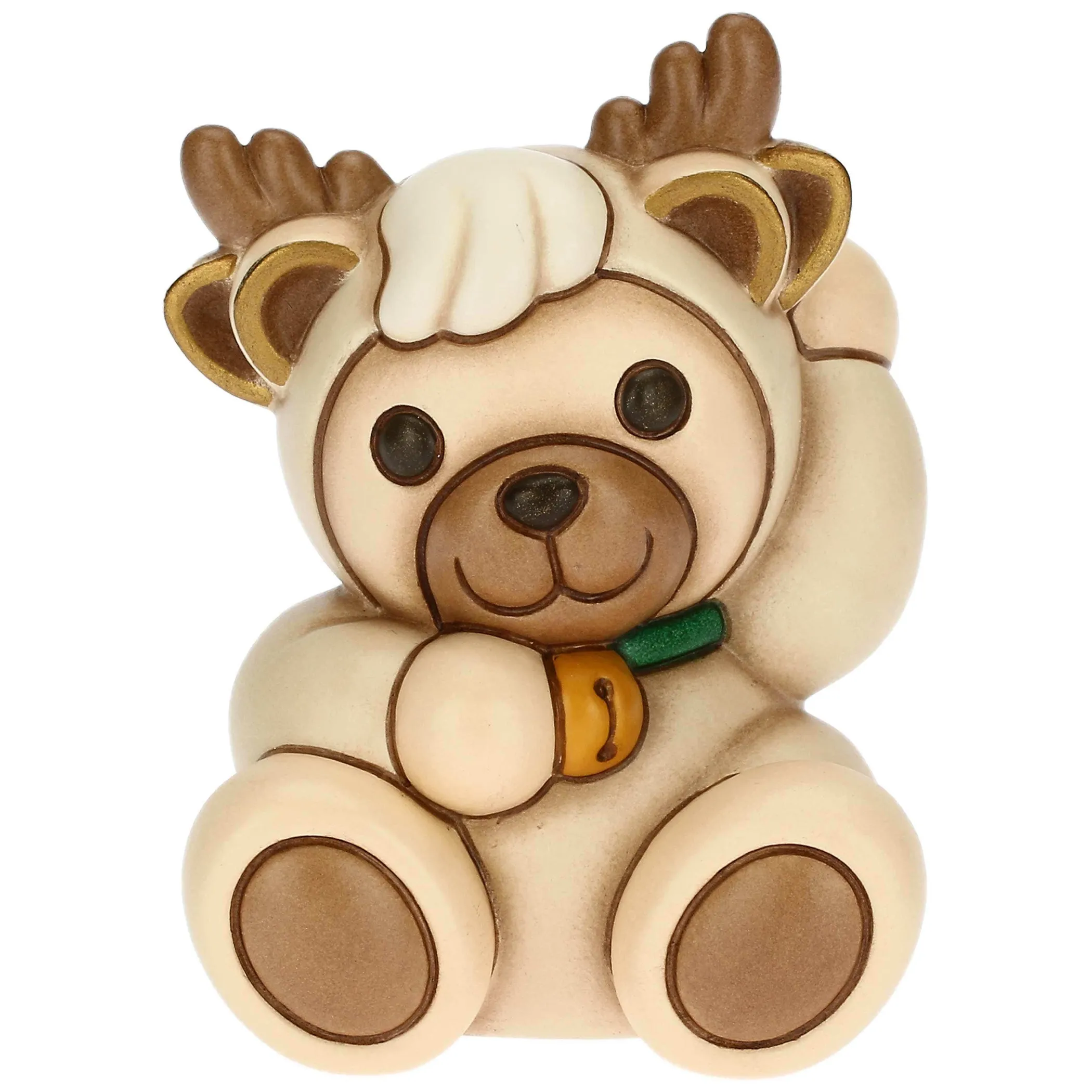 THUN Teddy vestito da renna in ceramica, piccolo* Teddy|Addobbi Natalizi