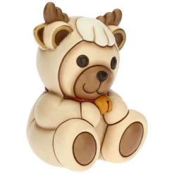 THUN Teddy vestito da renna in ceramica, medio* Teddy|Addobbi Natalizi