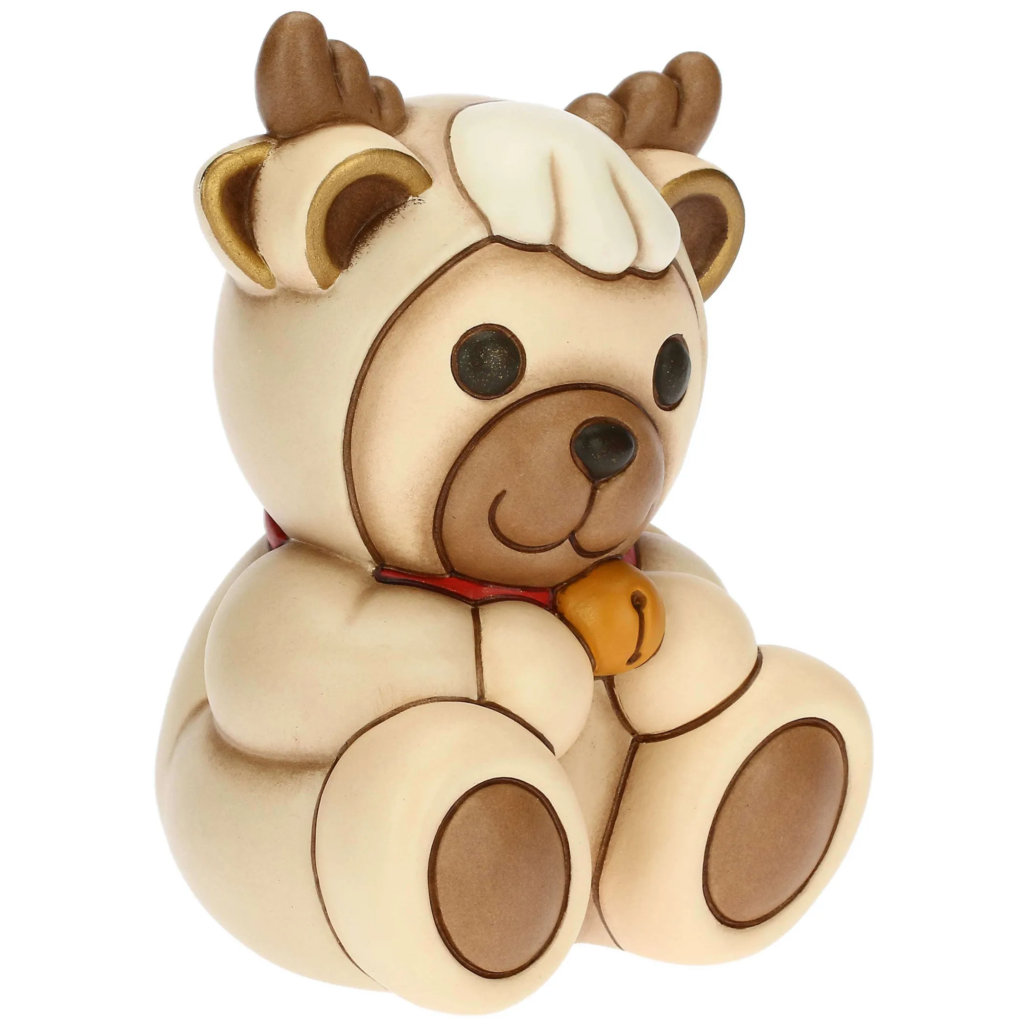 THUN Teddy vestito da renna in ceramica, medio* Teddy|Addobbi Natalizi