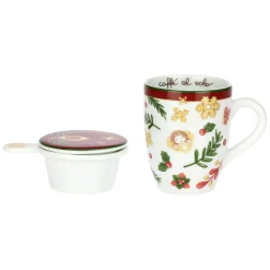 THUN Tisaniera in porcellana Sorprese di Natale* Mug Tazze E Tisaniere|Accessori Natalizi Per La Tavola