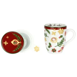 THUN Tisaniera in porcellana Sorprese di Natale* Mug Tazze E Tisaniere|Accessori Natalizi Per La Tavola