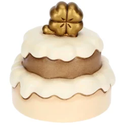 THUN Torta 18 anni con quadrifoglio in ceramica* Cake Topper