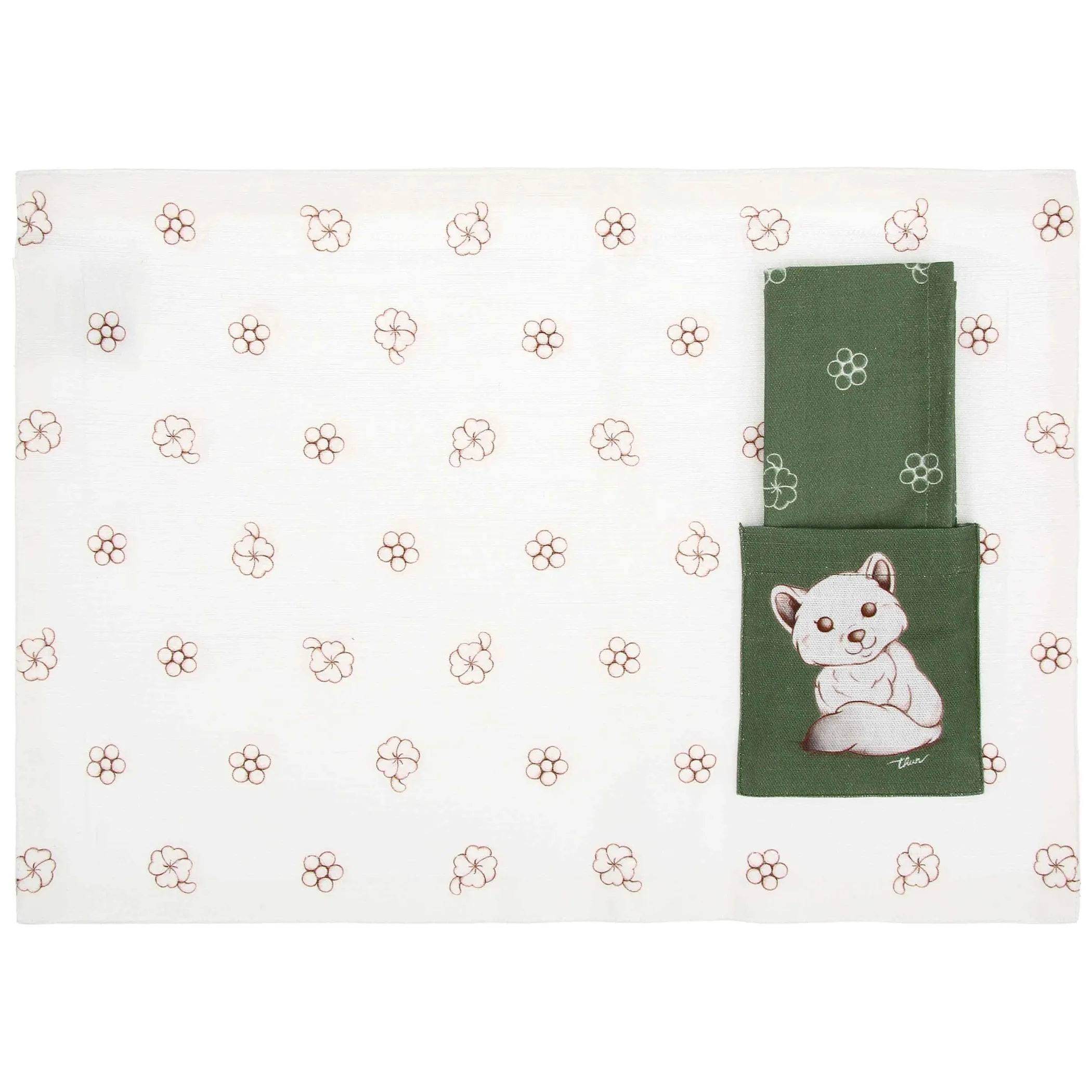 THUN Tovaglietta con tasca e tovagliolo Inverno Incantato* Tovaglie Runner E Altro Tessile