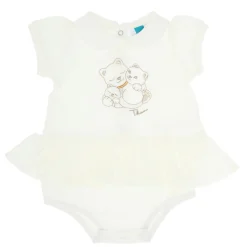 THUN Tutina Bimba a maniche corte color latte 3-6 mesi* Abbigliamento E Tessile