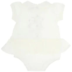 THUN Tutina Bimba a maniche corte color latte 3-6 mesi* Abbigliamento E Tessile